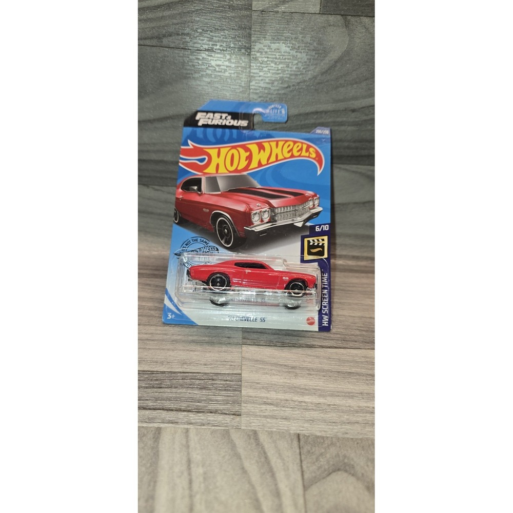 Hot Wheels Fast And Furious '70 Chevelle SS Red Die-Cast HW Screen Time #6/10